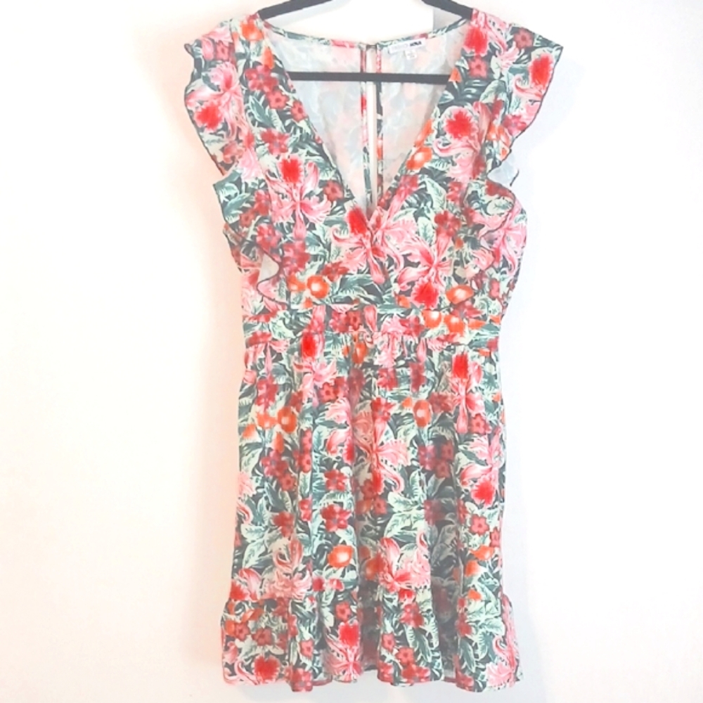 Fashion Nova "Floral" Mini Dress in Size Large